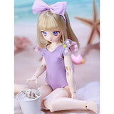 Lovely BJD Doll 39.5cm SD Doll 1/4 Ball Joint Doll Full Set with Pretty Purple Swimsuit + Headwear + Wig + Makeup, Advanced Resin DIY Toys
