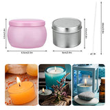 Candle Making Kit Supplies, DIY Candle Craft Tools, 900ml Candle Make Pouring Pot, Candle Wicks, Candle Wicks Sticker, 3-Hole Candle Wick Holder and Spoon for DIY Candles