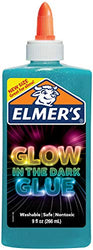 Elmer's Electrifying Glow-in-the-Dark Liquid Glue, Blue (2062234)