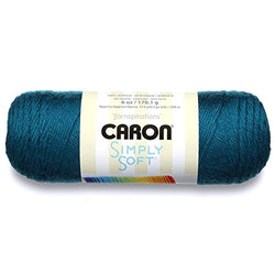 Caron  Simply Soft Collection Yarn - (4) Medium Gauge 100% Acrylic - 6 oz - Pagoda   -  Machine Wash & Dry (H97COL-14)