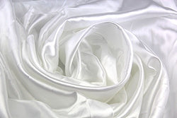RayLineDo 3 Yard WHITE Color SILKY SATIN FABRIC DRESSMAKING WEDDING