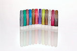 Faber-Castell Gelatos Colors Set, Metallics - Water Soluble Pigment Crayons - 15 Metallic Colors