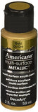 DecoArt Americana Multi-Surface Metallic Paint, 2-Ounce, Gold