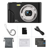 Digital Camera for Kids Boys and Girls - 36MP Children's Camera with 32GB SD Card，Full HD 1080P Rechargeable Electronic Mini Camera for Students, Teens, Kids (Black1)