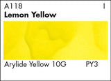 Grumbacher Academy Watercolor Paint, 7.5ml/0.25 Ounce, Lemon Yellow (A118)
