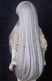 1/6 6-7 Inches 15-17cm Bjd Doll Hair Wig Long Straight Layer Roll Inside Tips Light Silver Gray