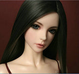 Kuafu 9-10 Inch (22-24cm) 1/3 BJD/SD Doll Wig Beautiful Long Straight Hair Wigs Black