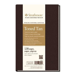 Strathmore STR-469-5 128 Sheet No 80 Toned Tan Art Journal, 5.5 by 8.5"