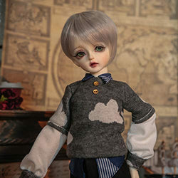 MEESock Lovely Boy BJD Doll 1/4 SD Dolls 16.7 Inch Ball Jointed Doll DIY Toys, with Clothes Shoes Wig Makeup, for Girls