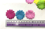 100 pcs Mixed Colors Patch Flowers 39x39mm Mulberry Paper Flower Scrapbooking Wedding Doll House Supplies Card Mini Paper Flowers