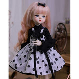 ZDLZDG Mini Lovely BJD Doll 1/6, 12.6Inch Handmade SD Doll Ball Jointed Body Dolls with Full Set Clothes+ Shoes+ Wig+ Makeup+ Socks+ Hairpin, Best New Year Gift