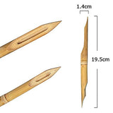 COMIART 3 Pcs Double Head Hard Strong Bamboo Reed Pens Pottery Ceramic Shaping Tools Polymer Clay Tool