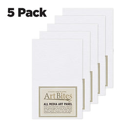 ArtBites Canvas Textured Boards 5-pack 3x4"