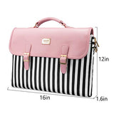 Computer Bag Laptop Bag for Women Cute Laptop Sleeve Case for Work College, Slim-Pink, 15.6-Inch