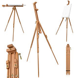 Artina Painting Easel – Portable Artist Easel & Adjustable Wooden Art Easel Stand – Easel for Painting & Drawing Travel Easel Stand for Wedding Sign Art Display - Porto