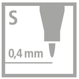 Stabilo OHPen Universal Permanent Pens, 0.4 mm (Superfine Tip) - 4 Color Set
