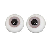 Fityle Fashion Dolls Safety Eyeballs 14mm Eyes Acrylic Round Eyeballs for Dollfie BJD Plush Animals Doll DIY Custom Making Supplies Gray