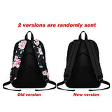 Leaper Fashion Water Resistant School Backpack for Girls Black