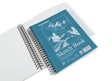 Bachmore Sketchpad 9X12" Inch (68lb/100g), 100 Sheets of Spiral Bound Sketch Book for Artist Pro & Amateurs | Marker Art, Ink Art, Colored Pencil, Acrylic Paint, Charcoal for Sketching