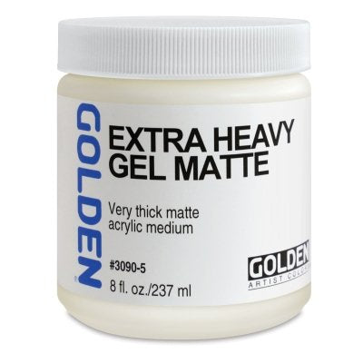 Golden Acryl Med 8 Oz Heavy Gel Semi-Gloss