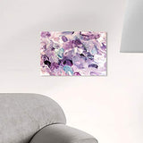 The Oliver Gal Artist Co. Abstract Wall Art Canvas Prints 'Amethyst Gardens' Home Décor, 15" x 10", Purple