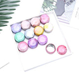 Chyoo 12Pcs Marble Metal Storage Tin Candle Making Container Handmade Lip Jar Storage Candy Tin Craft Cans DIY Candle Kit Holder Multicolor A One Size