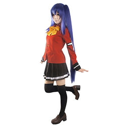 Miccostumes Women's Wendy Marvell Cosplay Costume (Small, Red and Black)