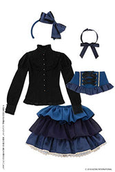 48cm/50cm AZO2 Sarah's a la Mode twinkletwinkle Dress Set Blue x Black (Doll Accessory)