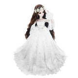 Wedding 1/3 60cm White SD Doll 24" Jointed BJD Bride Doll + Makeup + Full Access