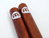 Meinl Claves, Select Hardwood - NOT MADE IN CHINA - For Live or Studio Settings, Pair, TWO YEAR WARRANTY, Red Finish (CL1RW)