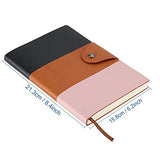 A5 Lined Journal Set/Leather Notebook Planner Travel Journal for Girls Women Mens, A5 Ruled Notebook for Writing- 70 Sheets- 2 Pack, Total 140 Sheets/280 Pages