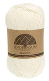 (Set of 3) Alpaca Yarn Blend UMAYO Fingering #2 (5.29 Ounces/150 Grams Total) Lovely and Soft to Enjoy Knitting - Crocheting - Weaving (Ivory)