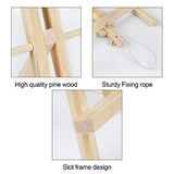 Wenmer 12" Pine Wood Easel Stand 3 Pack Adjustable Tabletop Display Easel Artist Easel for Painting Night Party Classroom Easel for Painting Canvases, Photos