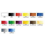 Kuretake GANSAI TAMBI Watercolor, Professional-Quality for Artists and Crafters, AP-Certified, Show up on Dark Papers, Made in Japan (Portable 14 Colors Set)