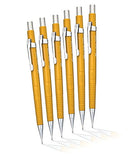 Pentel Sharp Automatic Drafting Pencil, 0.9mm, Yellow, Pack of 6