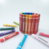 OMMO water washable oil pastel 24 color set Non Toxic Pastel Sticks for Artist (24 Colors)