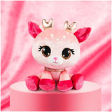 P.Lushes Designer Fashion Pets Lissa Doemi Premium Deer Stuffed Animal, Pink and Gold, 6”