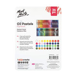 Mont Marte Oil Pastels Set - 36 Pieces - Soft Oil Chalks - Intense Colours, High Pigmentation - Ideal for Painting and Drawing