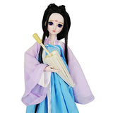 EVA BJD Ancient Princess in Purple Dress 1/3 SD Doll 60cm 24" Ball Jointed BJD Dolls Full Set Toy SD Doll