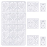 HOVEOX 9 Pieces Heart Shaped Resin Molds Heart Shape Epoxy Mold Heart-Shaped Resin Casting Mold for Craft Making (9)