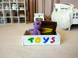 Miniature teddy bear, lilac crochet one-inch micro toy for dollhouse. Tiny amigurumi bear for toy box.
