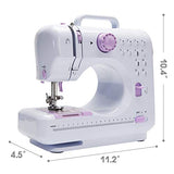 FutureCharger Sewing Machine, Portable Sewing Machine Mini Sewing Machines Handheld Sewing Machine with 12 Built-in Stitches, 2 Speeds, Foot Pedal, Extension Table for Adult Beginners/Household/Tailor