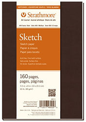 Strathmore 480-5 400 Series Softcover Art Sketch Journal, 5.5"x8" 80 Sheets