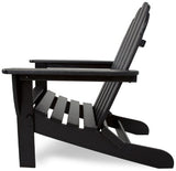 POLYWOOD AD5030BL Classic Folding Adirondack, Black