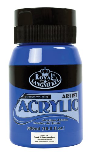 Royal & Langnickel Essentials Acrylic Jar Paint, 500ml, Dark Ultramarine