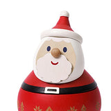 WOODERFUL LIFE Wooden Tumbler Music Box | Santa Claus | 1064401 | Hand Made Elaborate Design Seasonal Gift from Sustainable Forest | Plays - Jingle-Bell Rock