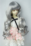 Doll Wigs JD148 7-8inch 18-20CM Grey Long Wave Vora Synthetic Mohair 1/4 MSD BJD Doll Wigs