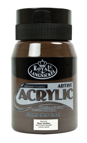 Royal & Langnickel ROYAL BRUSH RAA-5144 Acrylic Essentials Acrylic Paint 16oz/Jar-Raw Umber