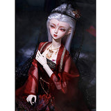 Fashion Doll 1/3 BJD Doll 61.5CM/24.2Inch Toys with Full Set Clothes Shoes Wig Makeup DIY Toys Birthday Gift