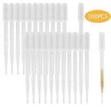 300 Pack 3ML Plastic Transfer Pipettes Eye Dropper